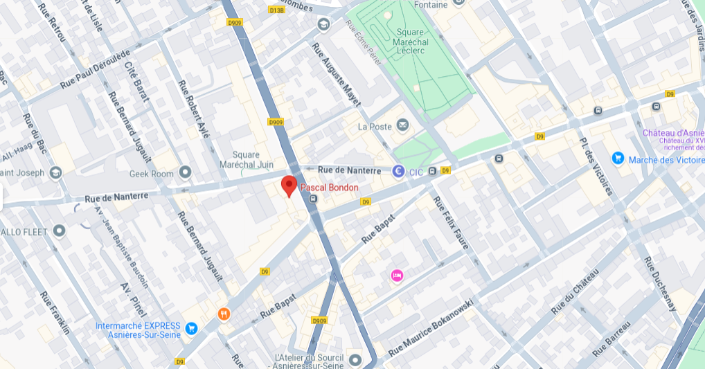 Carte du rayon d’action